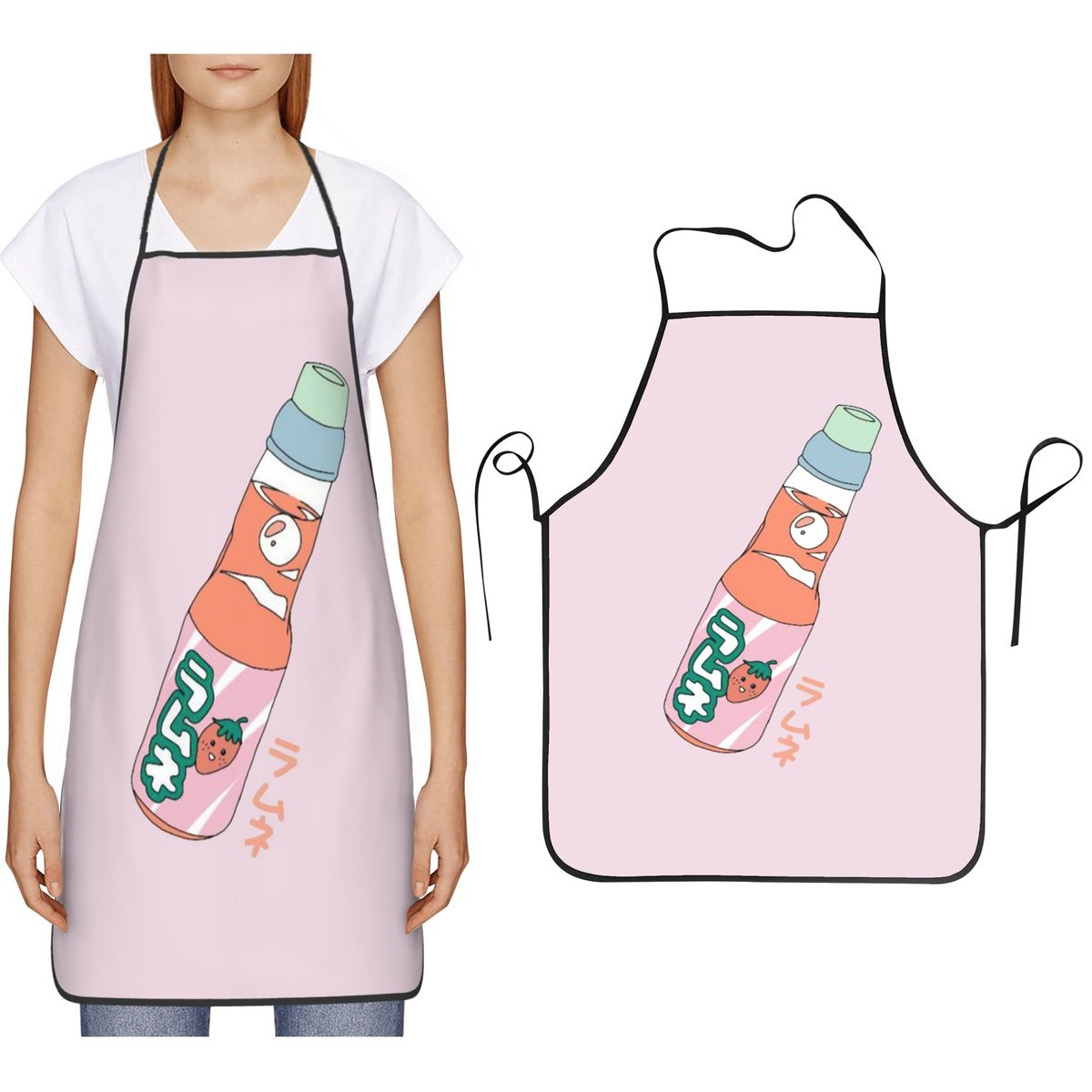 Kitchen Baking Soda - Фартук Kawaii Strawberry Soda Drink для