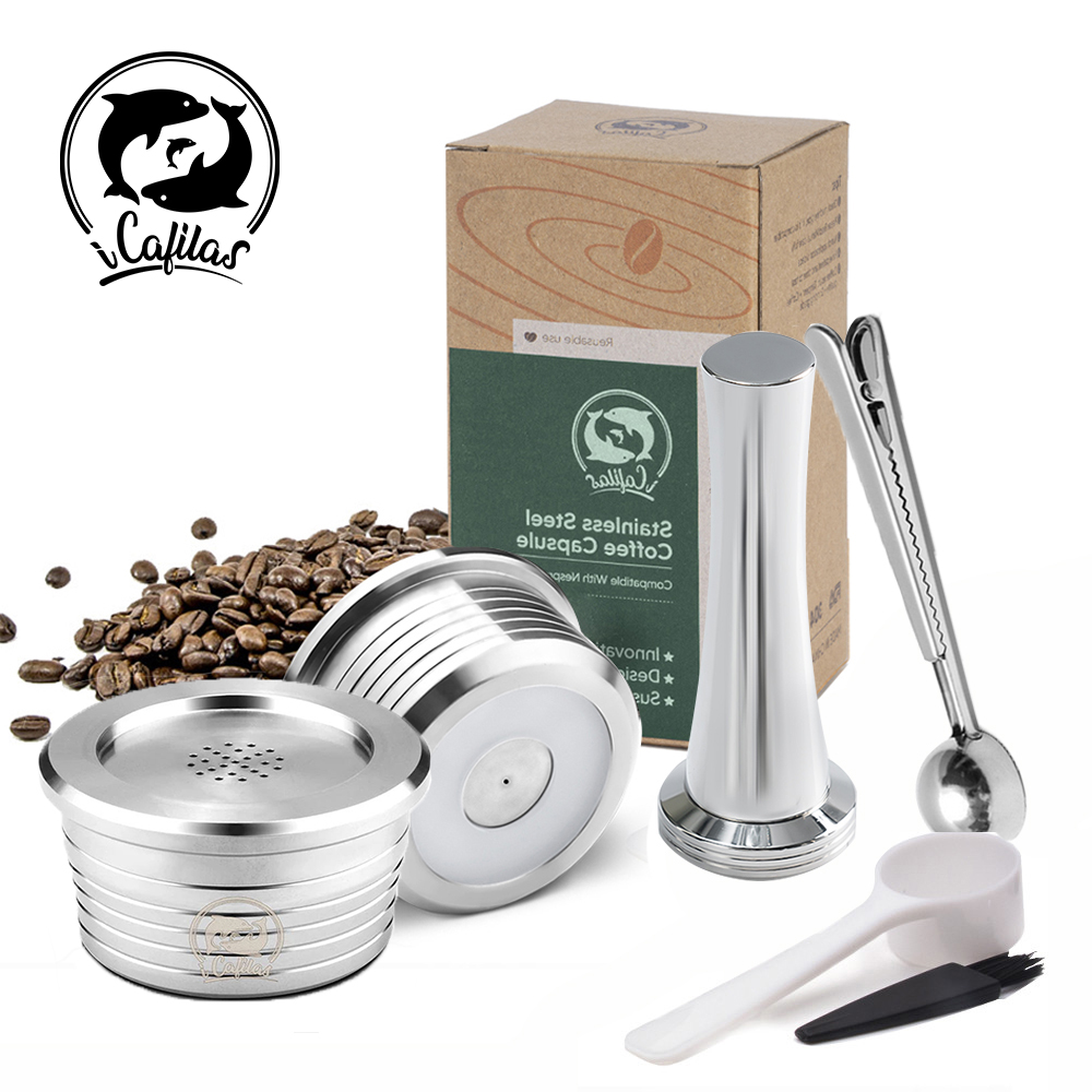 Kitchen Q - Многоразовые кофейные капсулы из нержавеющей стали,