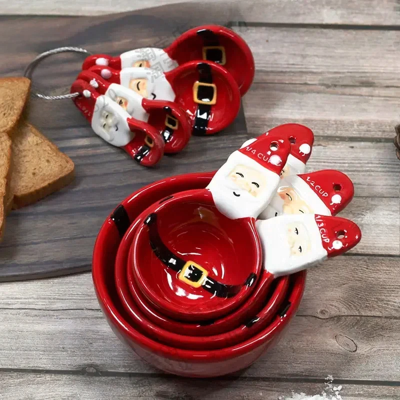 Kitchen Baking Gifts - 4 шт., набор рождественских мерных ложек,