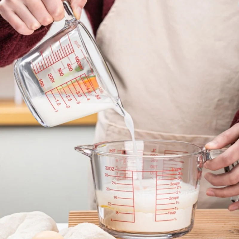 Kitchen Baking Essentials - Стеклянный мерный стакан на 2/4 чашки