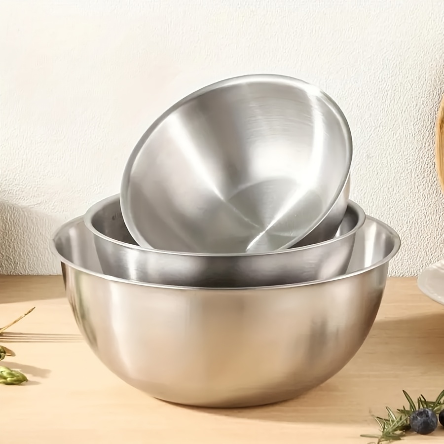 Kitchen Baking Store - Набор из 3-х салатников из нержавеющей
